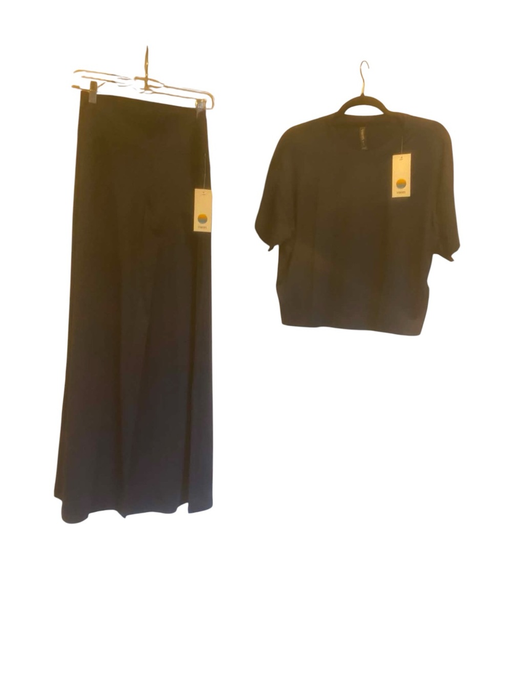 NWT Vuori Energy Tee/Halo Easy Wideleg Pant BLUE COAST Size Medium